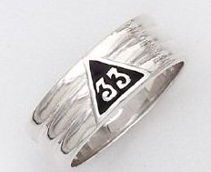 Sterling Silver 33rd Degree Ring #26